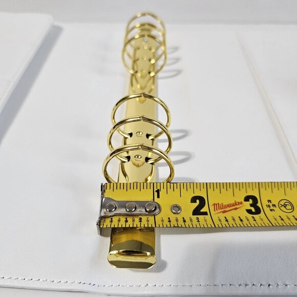 Agenda 52 The Paper Studio Binder 6 Ring Card Holders White DREAMS INTO PLANS - Picture 12 of 12